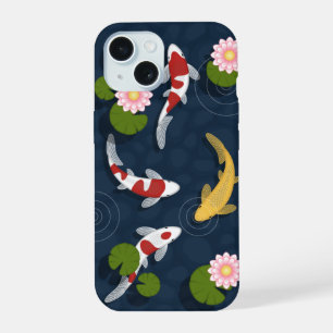 Bassin de carpes koï japonaises