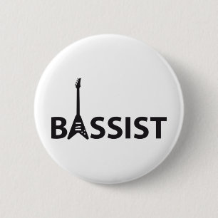 Bassist 2 Inch Round Button