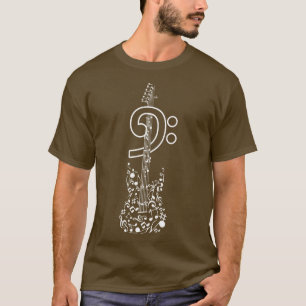 Bassist Clef Bass Guitar T-Shirt