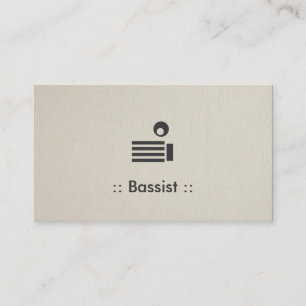Bassist Simple Elegant Professional Business Card