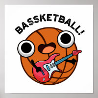 Bassketball Funny Basketball Music Pun 