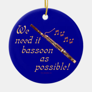 Bassoon as Possible Ceramic Ornament