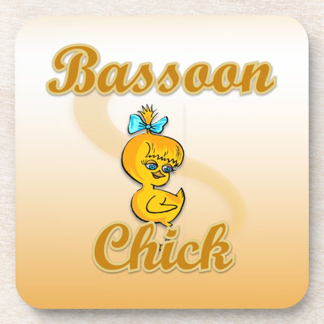 Bassoon Chick Coaster (Front)