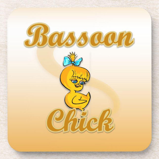 Bassoon Chick Coaster (Front)