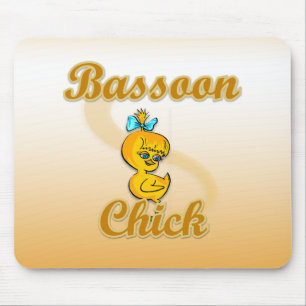Bassoon chick mouse pad