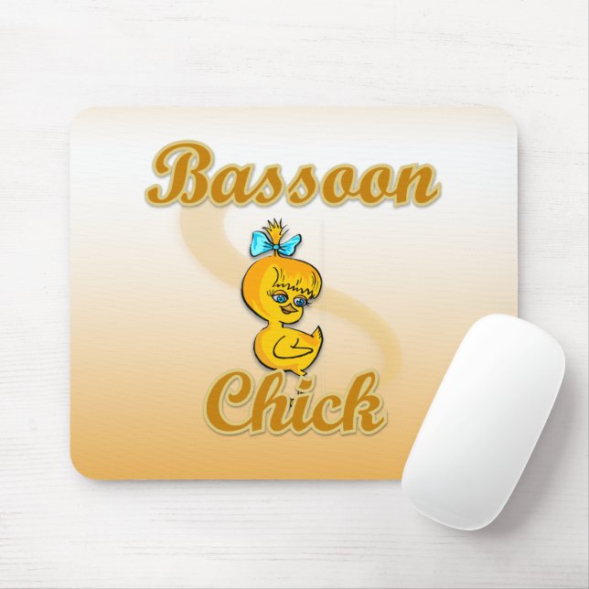 Bassoon Chick Mouse Pad (With Mouse)