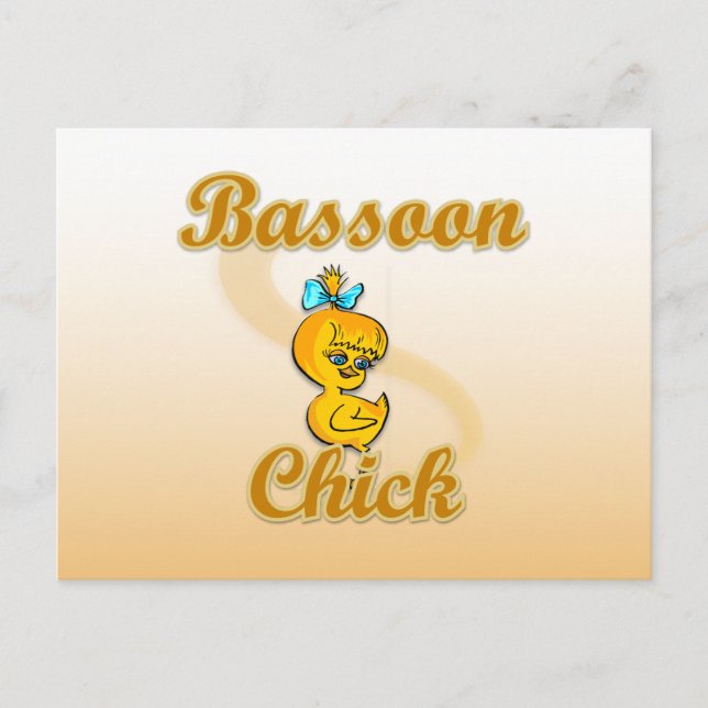 Bassoon Chick Postcard (Front)
