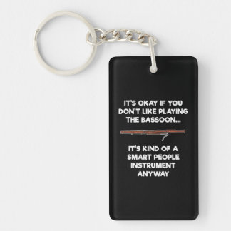 Bassoon Funny Smart People Bassoon Player Keychain