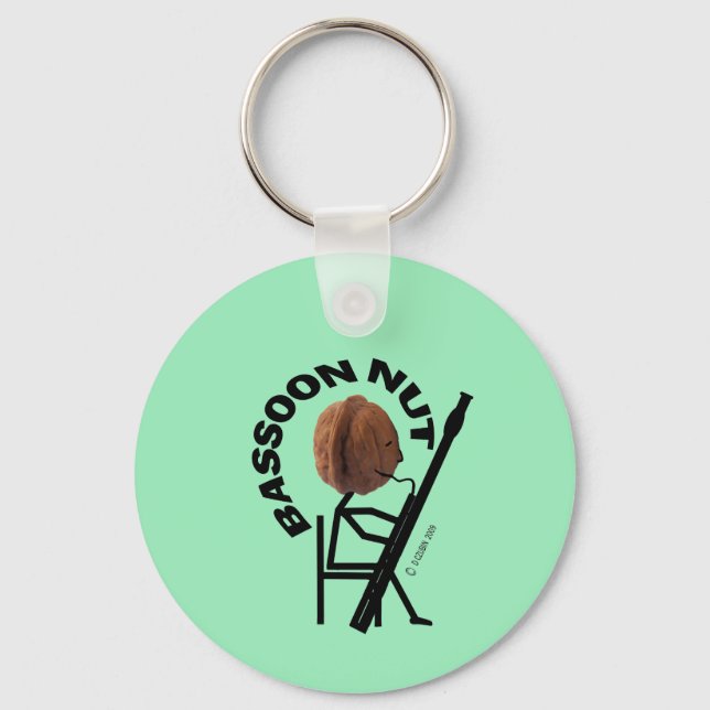 Bassoon Nut Keychain (Front)