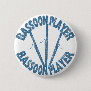 Bassoon Player 2 Inch Round Button