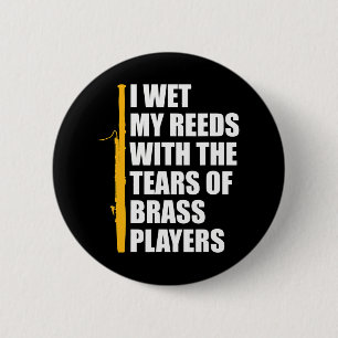Bassoon Player Bassoonist Reed 2 Inch Round Button