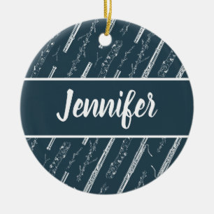 Bassoon Player Music Gift Custom Personalized Ceramic Ornament