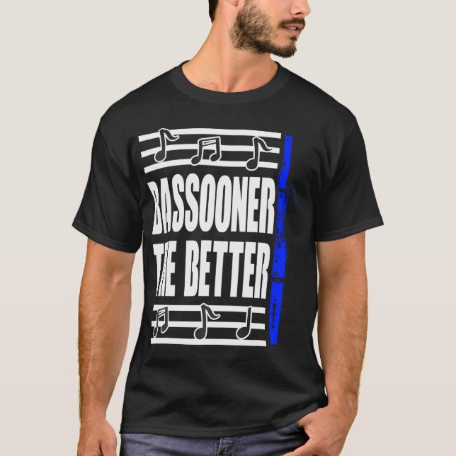 Bassoon Player Orchestra Marching Band Funny T-Shirt (Front)