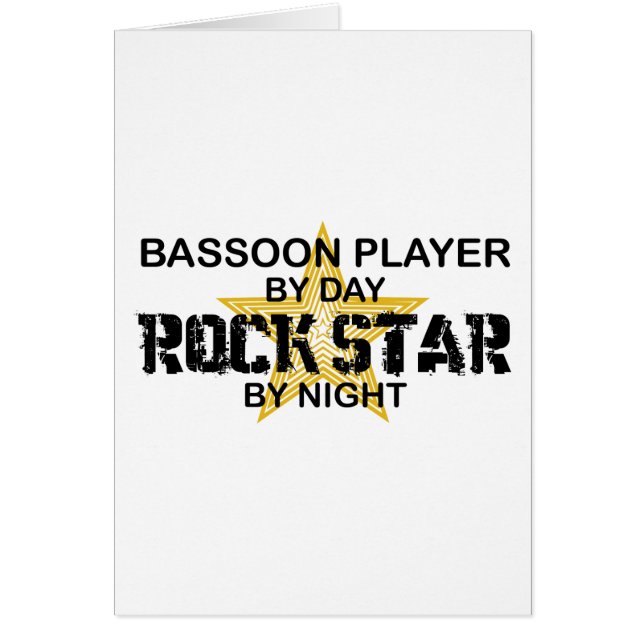 Bassoon Player Rock Star by Night (Front)