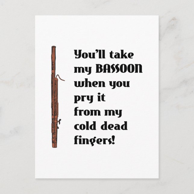 Bassoon Postcard (Front)