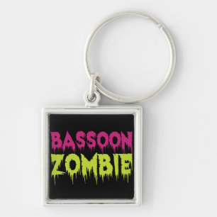 Bassoon Zombie Keychain