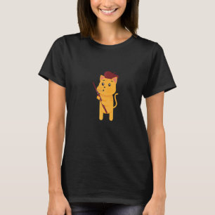 Bassoonist Music Orchestra Cat Playing Bassoon T-Shirt