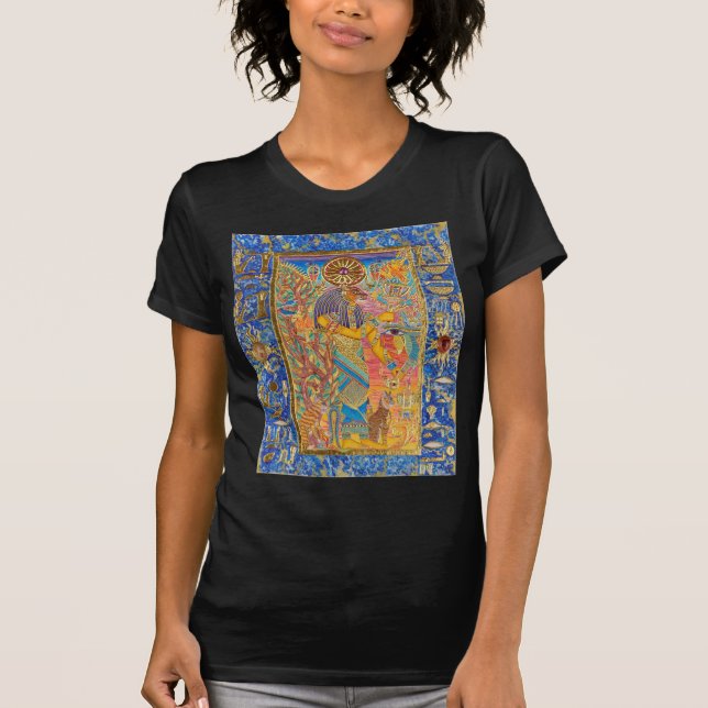 Bast (Art on Front / Plain Back) T-Shirt (Front)