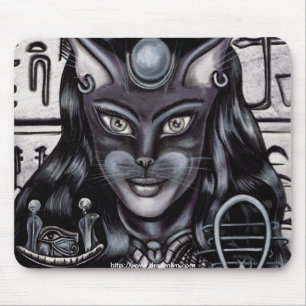 Bast Cat Goddess Egyptian Mouse Pad