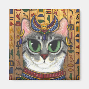 Bast Goddess, égyptien Bastet Cat Art Magnet
