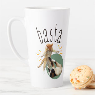 Basta (with Cats) Latte Mug