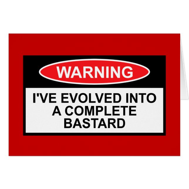 Bastard warning (Front Horizontal)