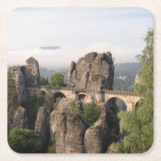 Bastei Bridge In Saxon Switzerland coaster (Front)