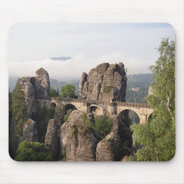 Bastei Bridge In Saxon Switzerland mousepad (Front)