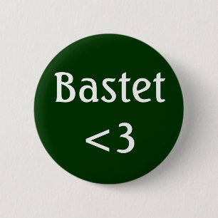 Bastet <3 badge 2 inch round button