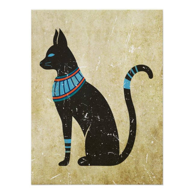 Bastet Cat Design Poster (Front)