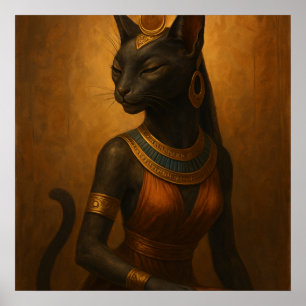 Bastet Cat Goddess Poster – Egyptian Art