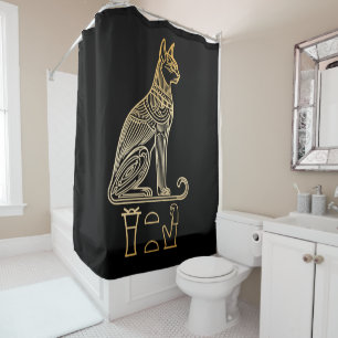 Bastet, Egyptian Cat Goddess. Name in hieroglyphs