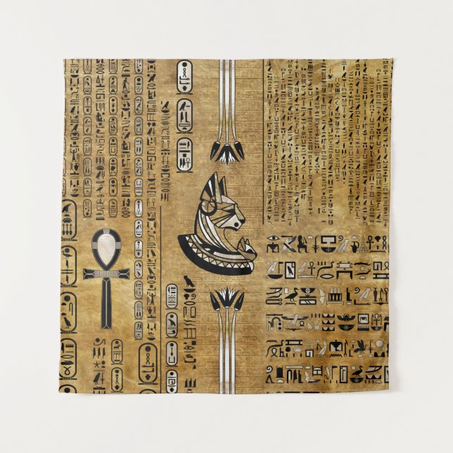 Bastet - Egyptian Goddess Tapestry (Front)