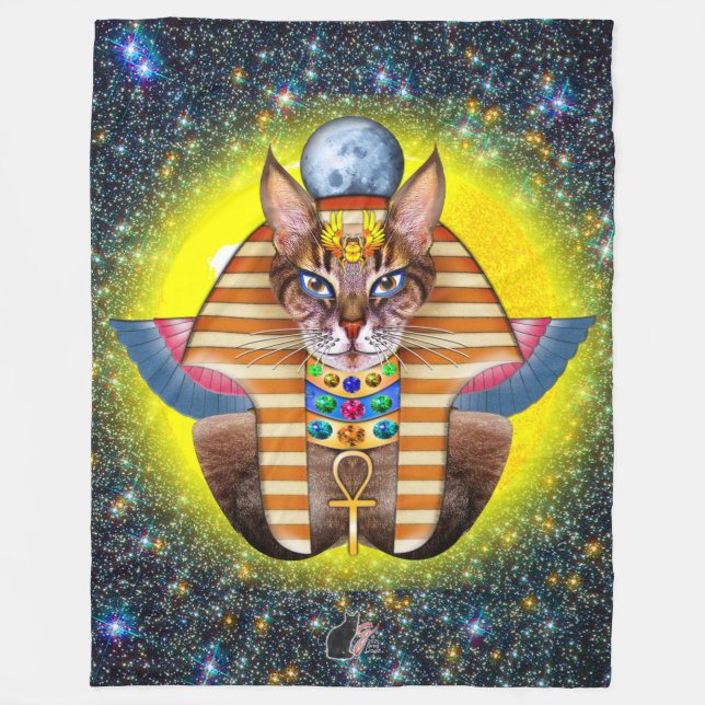Bastet Fleece Blanket (Front)