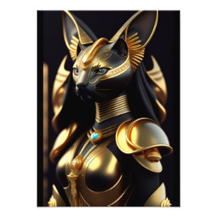 Bastet, goddess of cats photo print