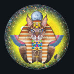 Bastet Magnet<br><div class="desc">Bastet is a deity of ancient Egypt’s second dynasty. She is the daughter of Ra, sister of Sekhmet, wife of Ptah, and the mother of Mihos. She is also known as the Lady of the East, Goddess of the Rising Sun, and Goddess of the Moon. Among her many forms, she...</div>