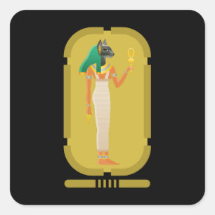 Bastet Square Sticker