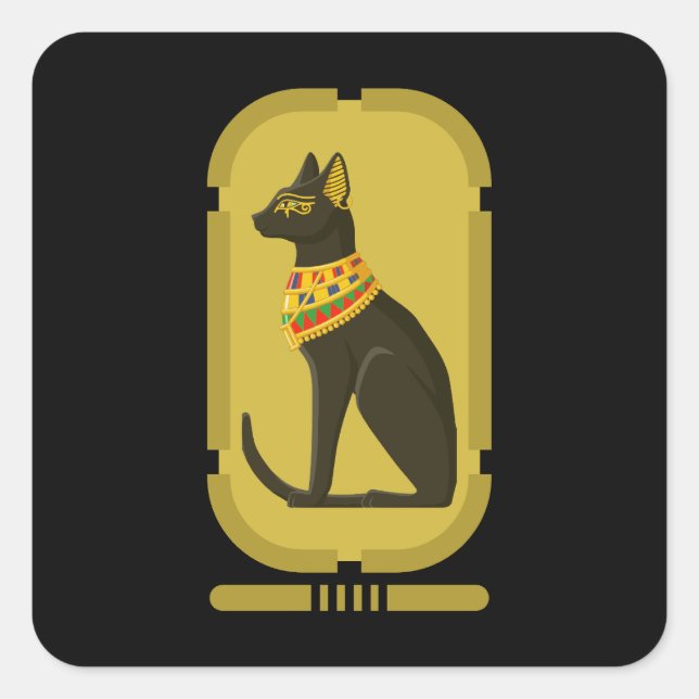Bastet Square Sticker (Front)