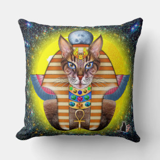 Bastet Throw Pillow
