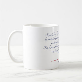 Bastiat Over Humanity Coffee Mug