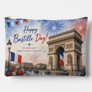 Bastille day Arc de triomphe Paris France firework Accessory Pouch