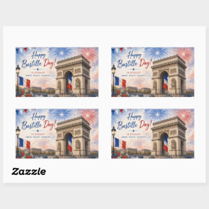 Bastille day Arc de triomphe Paris France firework Sticker