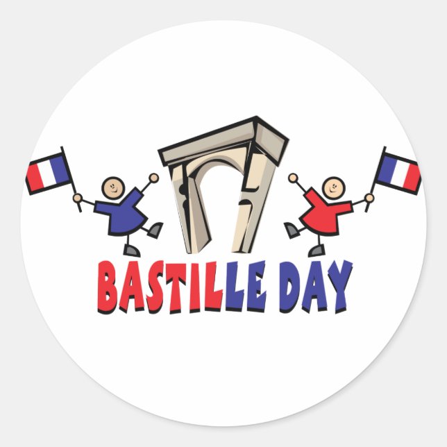 Bastille Day! Classic Round Sticker (Front)