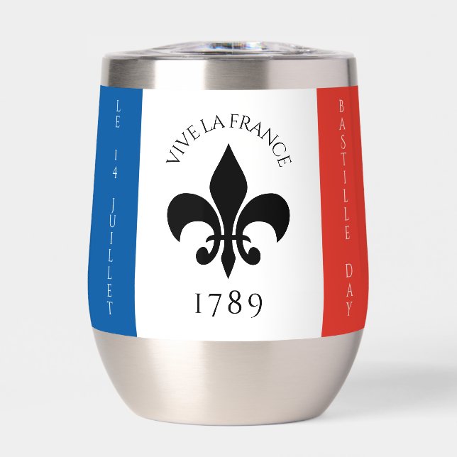 Bastille Day Fleur-de-Lis Tricolore France Flag (Front)