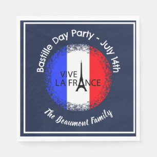 Bastille Day July 14th Celebration  Napkin