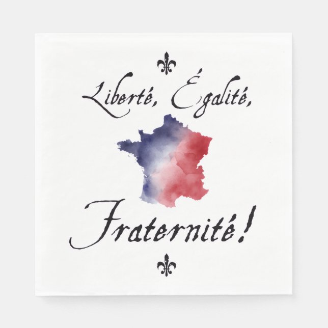 Bastille Day Napkins (Front)