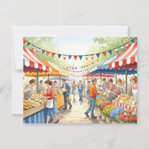 Bastille Day  Postcard