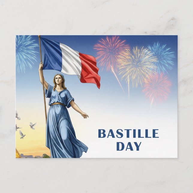 Bastille Day  Postcard (Front)
