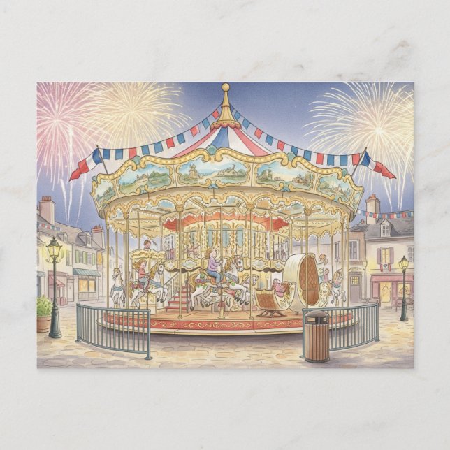 Bastille Day  Postcard (Front)