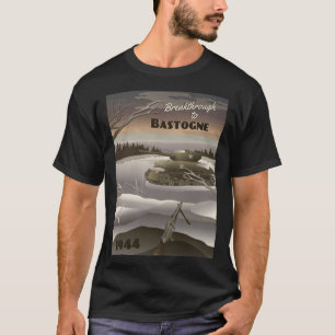 Bastogne 1944 - Battle of the Bulge Travel Poster T-Shirt